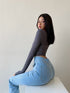 American Retro Slim Double Button Pocket Jeans - ROUTINE FASHION